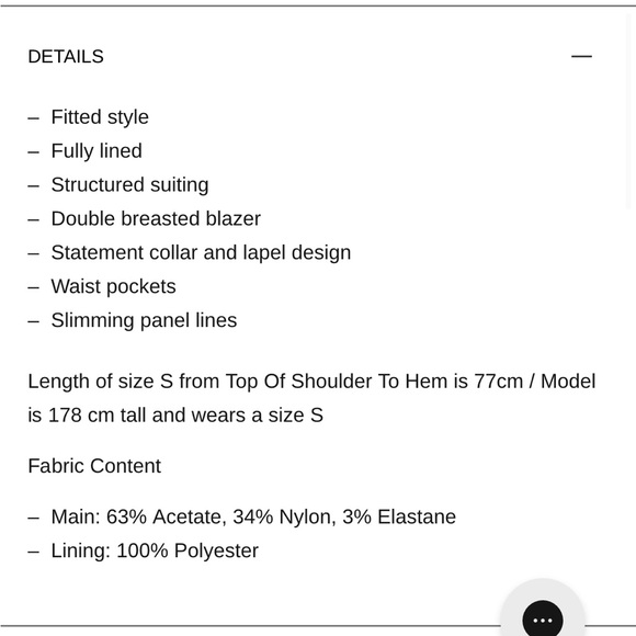 hansen&gretel 🖤 alistair tailored jacket - Picture 4 of 4